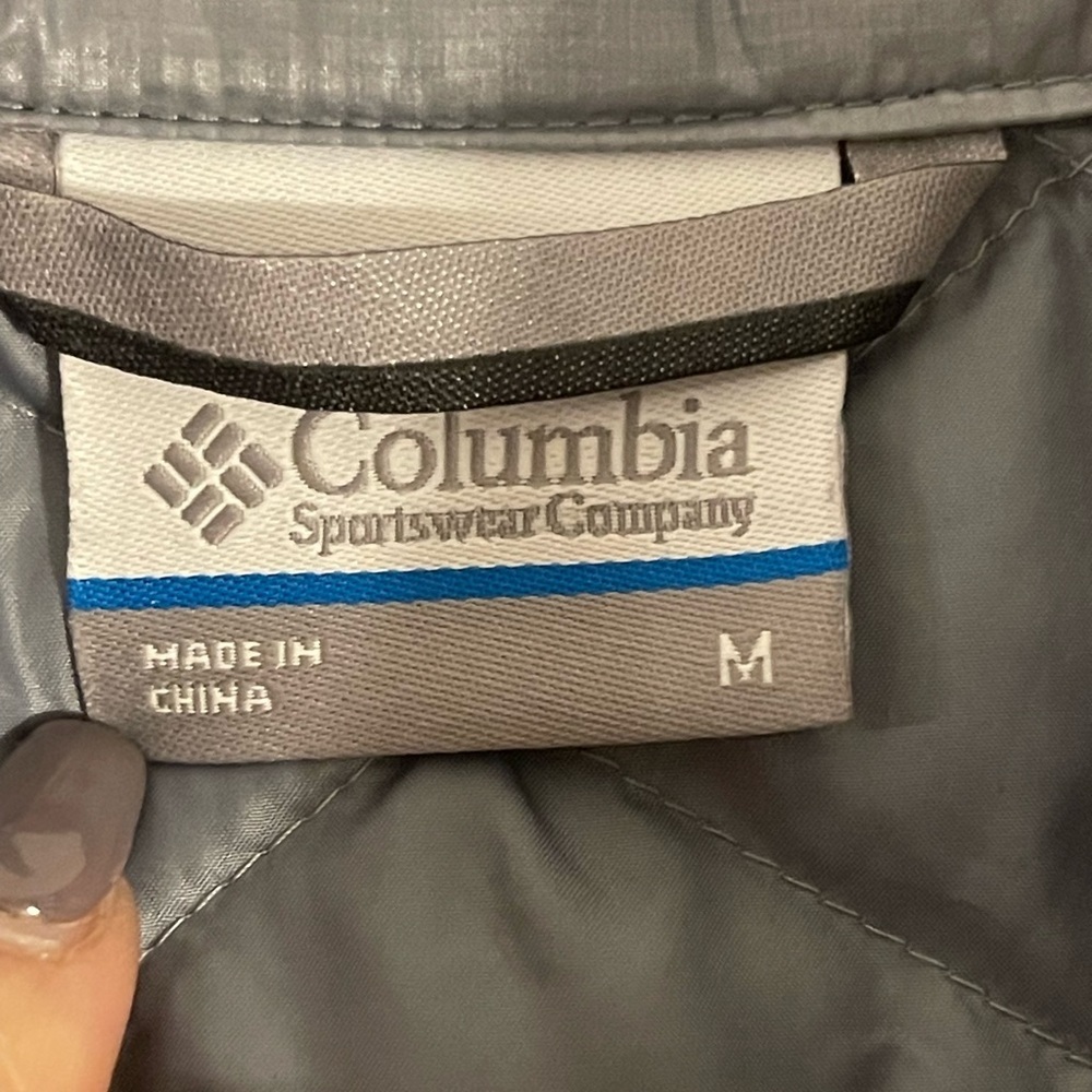 Columbia Women's Thermal Coil Jacket Puffer Down Packable Silver‎  MSRP $208 - Picture 2 of 7